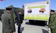 В Бишкеке прошла церемония вручения спецтехники МЧС и Пограничной службе ГКНБ