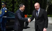 В Баку состоялась церемония официальной встречи Садыра Жапарова и Ильхама Алиева